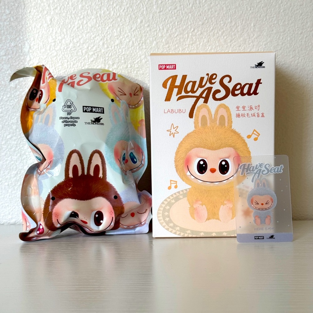 Authentic Pop Mart HEHE Labubu-Have A Seat series